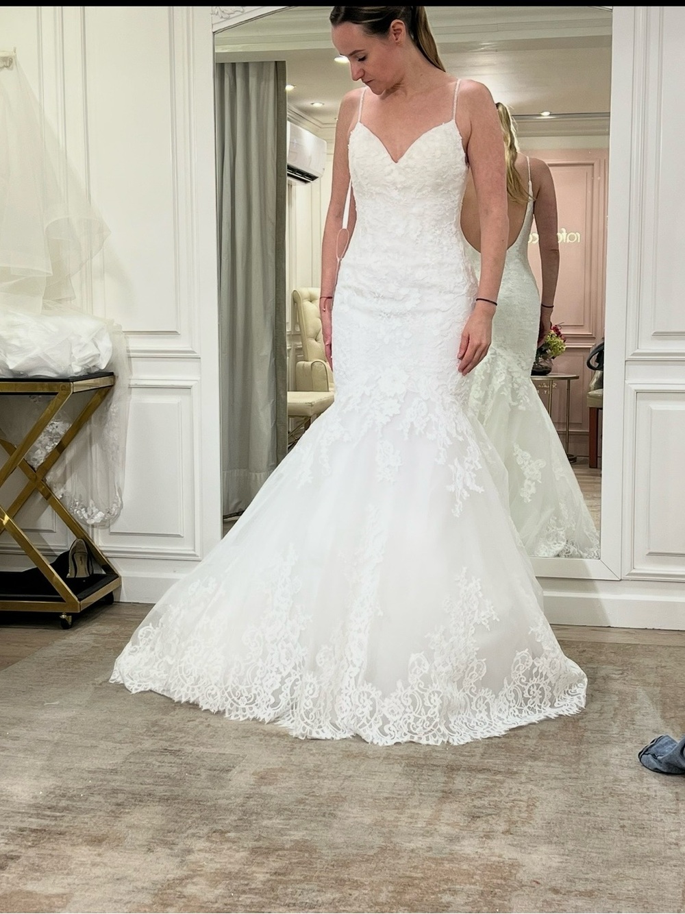 New Lace Mermaid Wedding Dress with Sweetheart Neckline